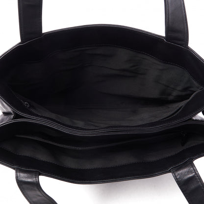 Chanel Lambskin CC Tote Black 4 of 9