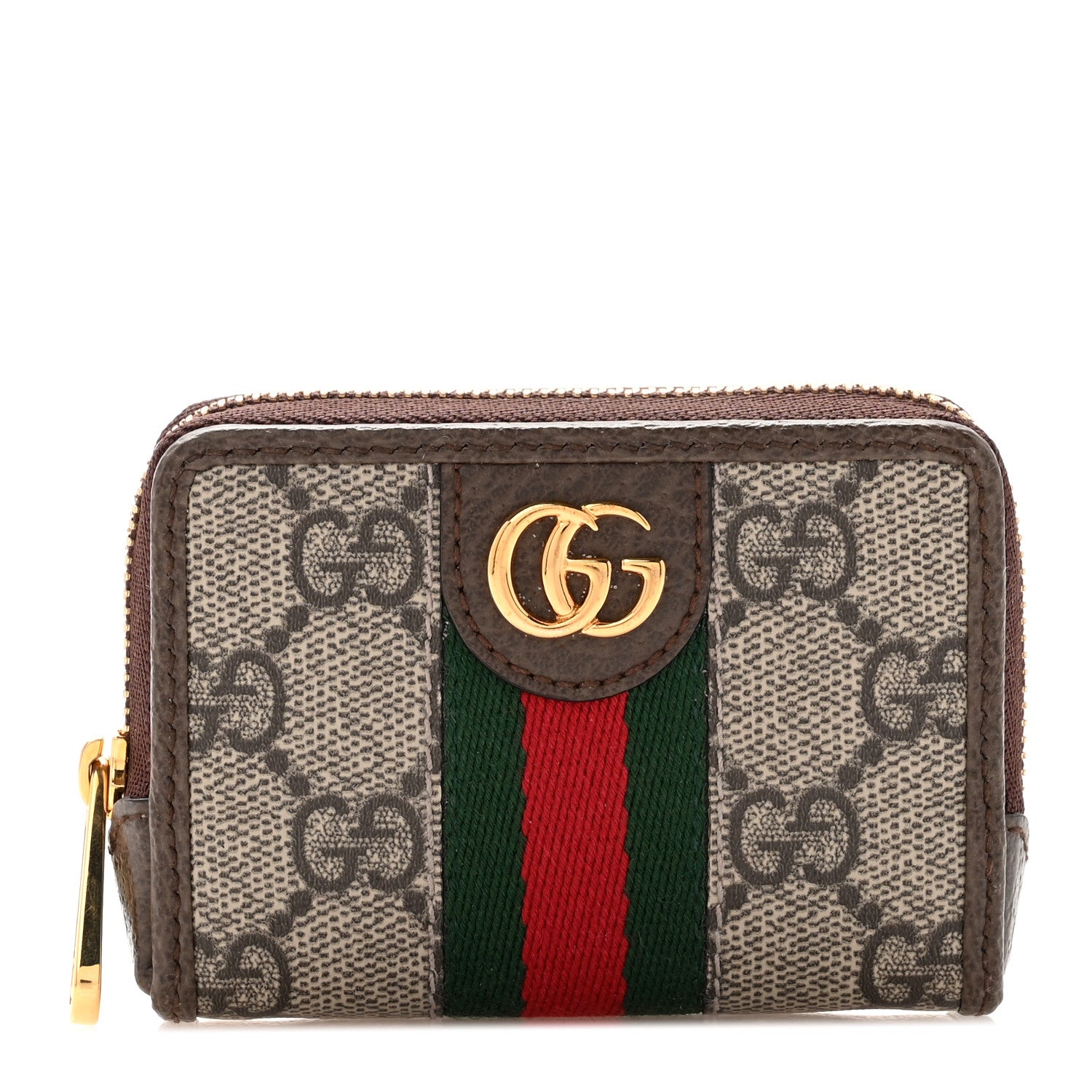 Gucci GG Supreme Monogram Web Ophidia Playing Card Case Beige New Acero 1 of 9