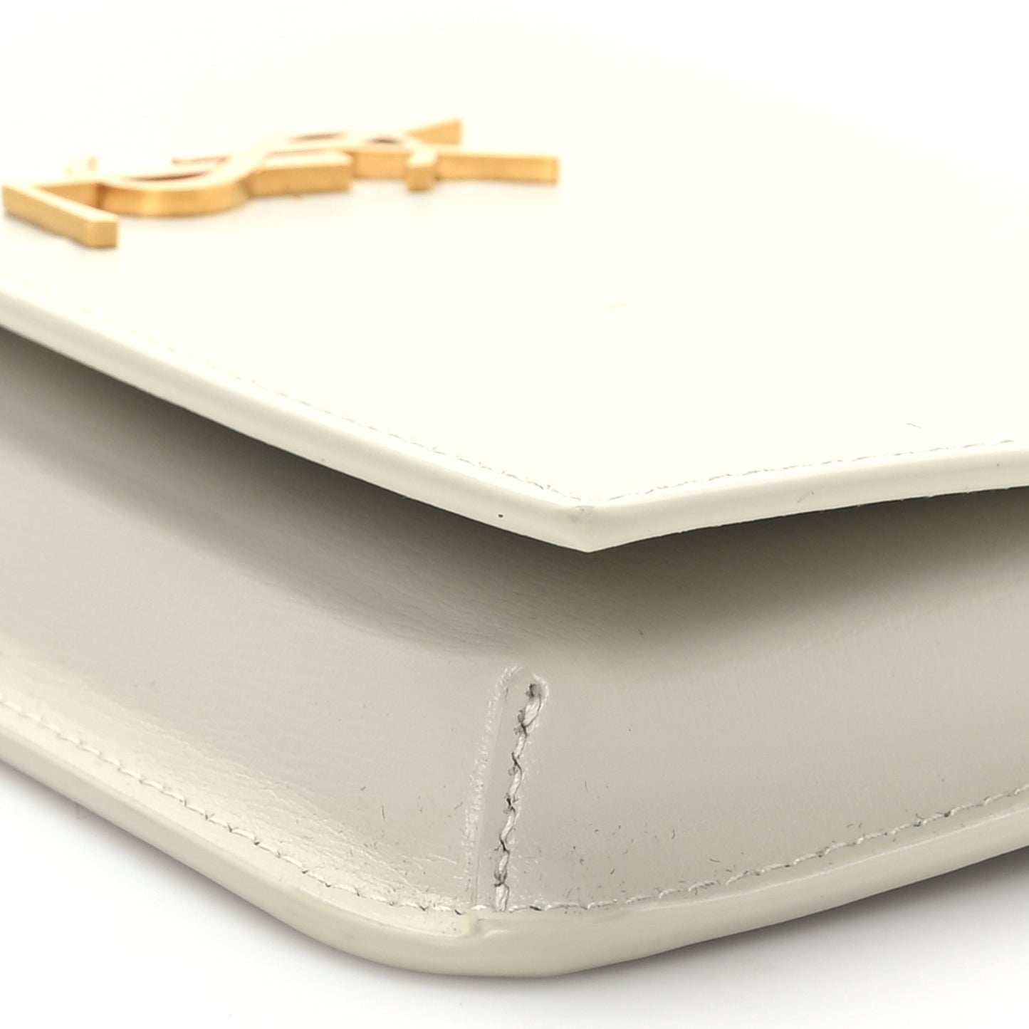 Smooth Calfskin Monogram Phone Holder Crossbody Blanc Vintage