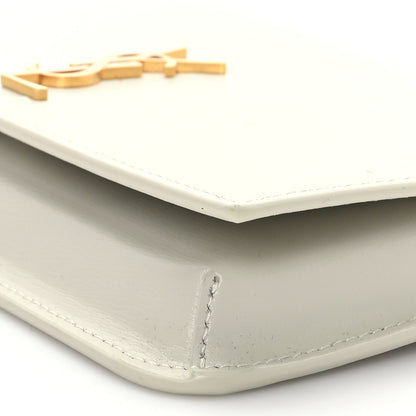 Saint Laurent Smooth Calfskin Monogram Phone Holder Crossbody Blanc Vintage 9 of 9
