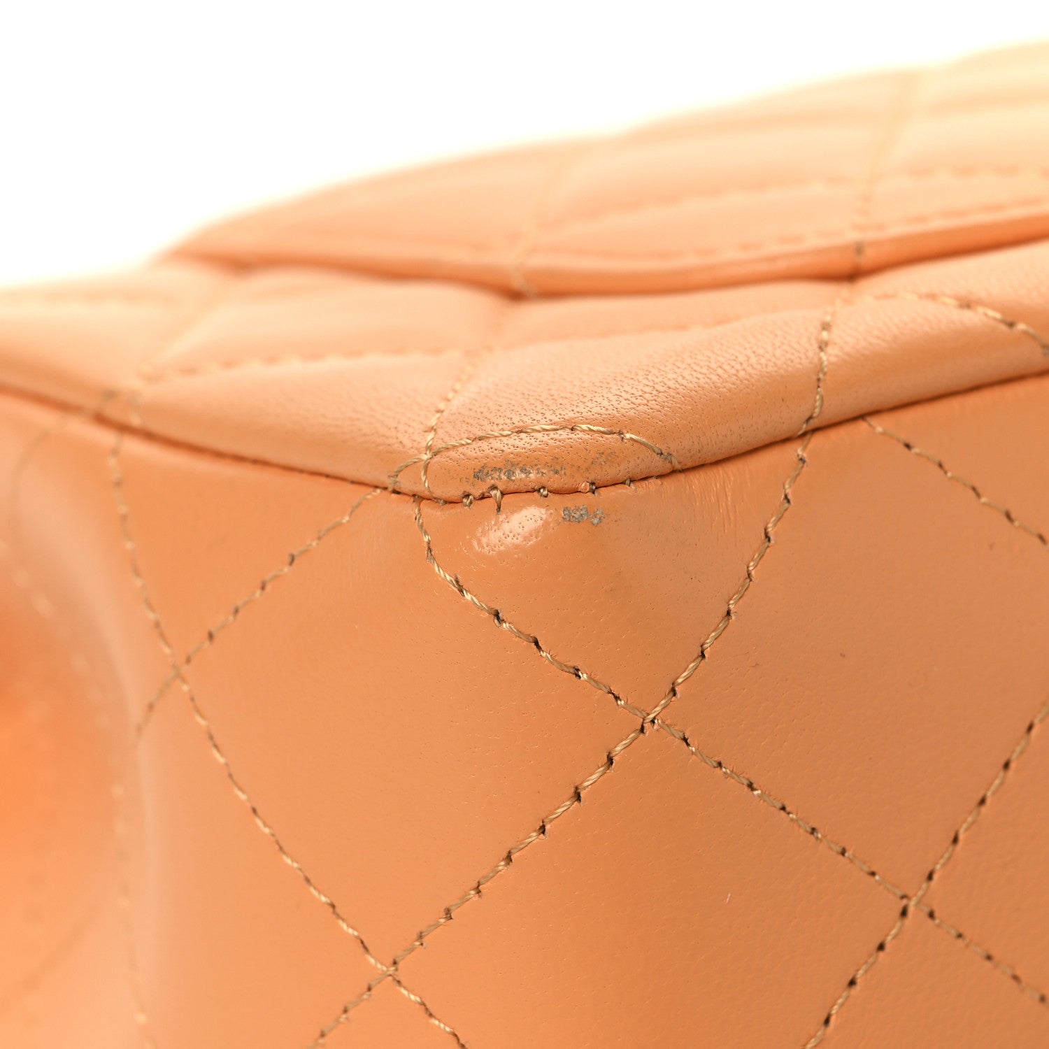 Chanel Lambskin Quilted Mini Rectangular Flap Orange 11 of 14