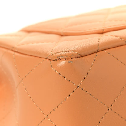 Chanel Lambskin Quilted Mini Rectangular Flap Orange 11 of 14