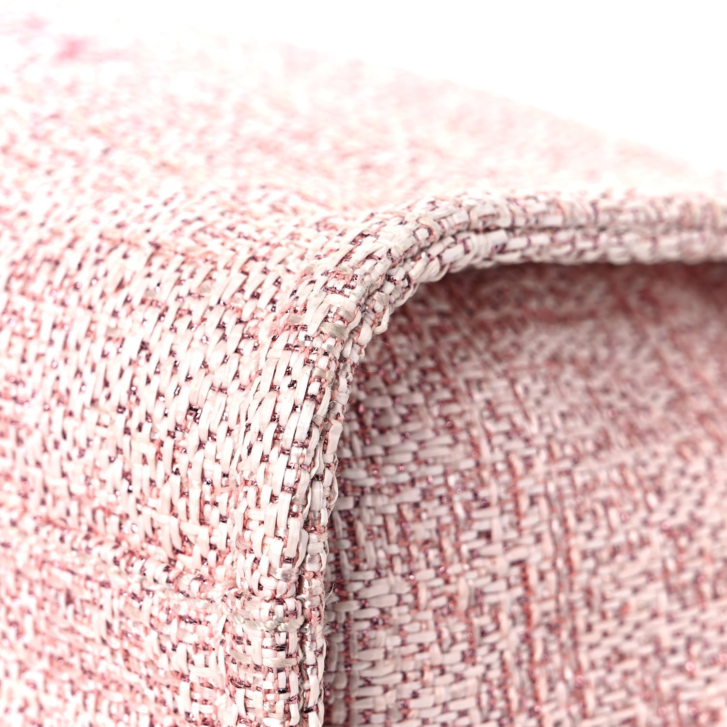 Chanel Lurex Boucle Small Deauville Tote Pink 9 of 12