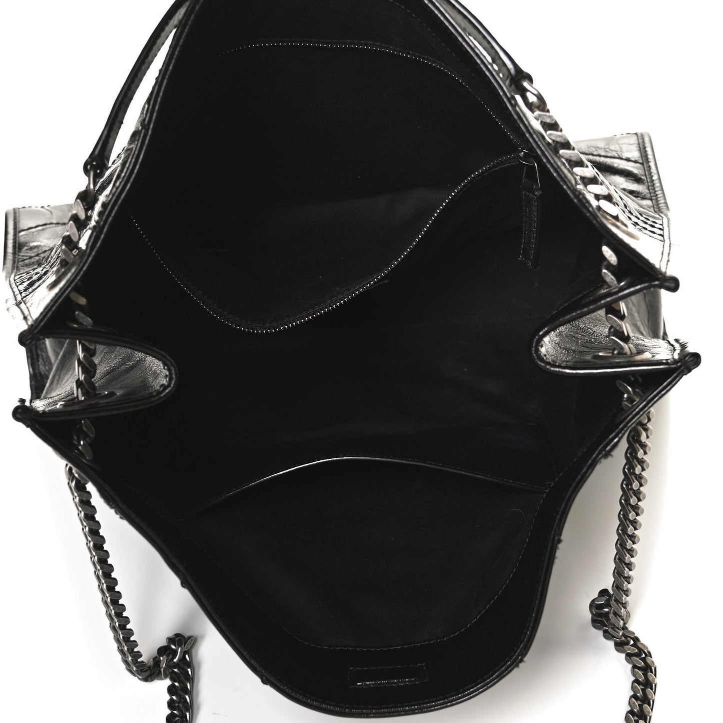 Crinkled Calfskin Matelasse Monogram Niki Shoulder Bag Black