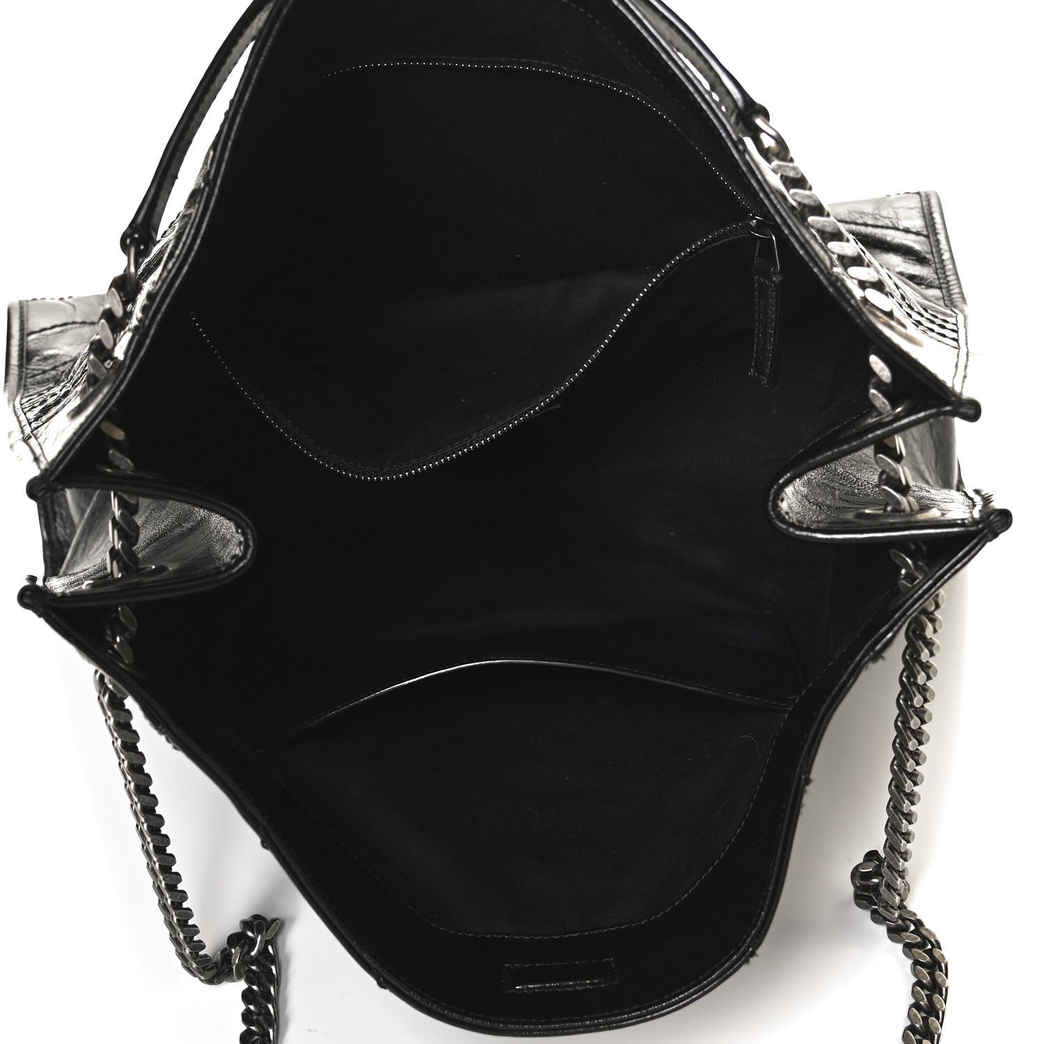 Saint Laurent Crinkled Calfskin Matelasse Monogram Niki Shoulder Bag Black 5 of 11