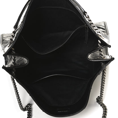 Saint Laurent Crinkled Calfskin Matelasse Monogram Niki Shoulder Bag Black 5 of 11