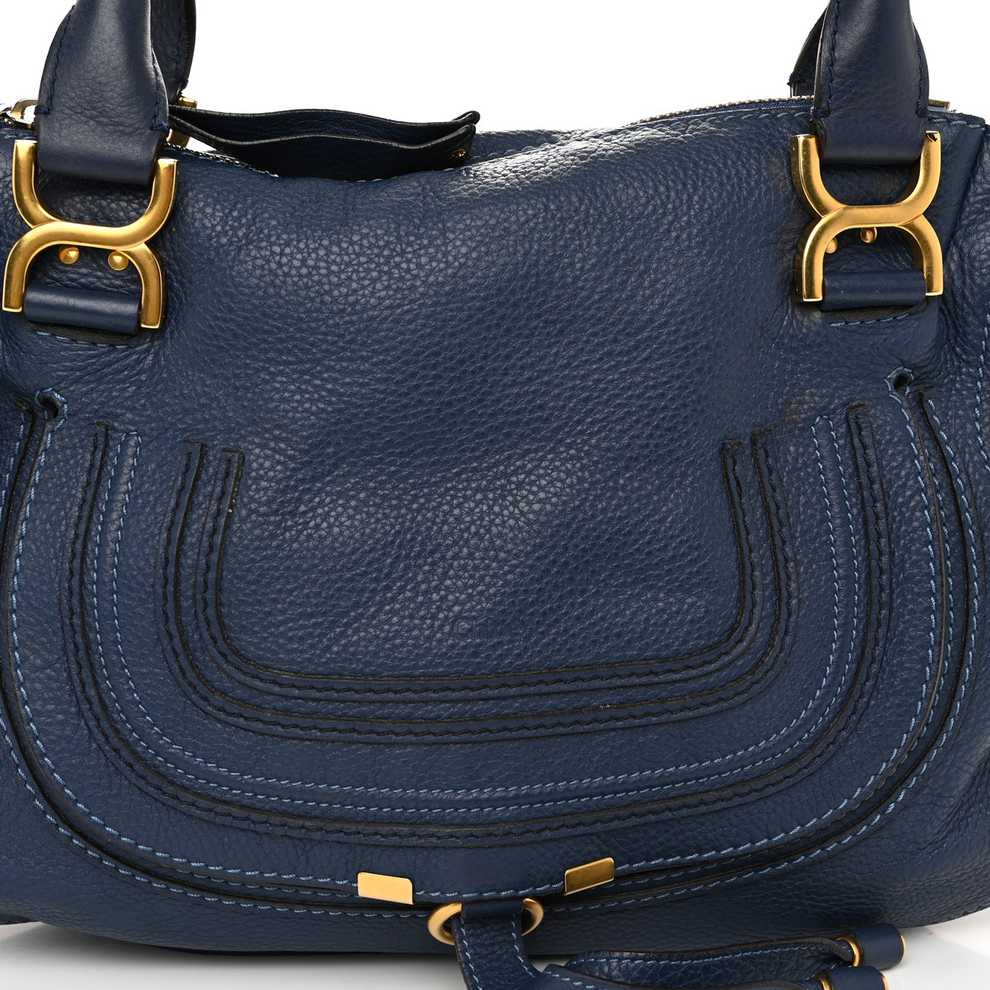 Calfskin Medium Marcie Satchel Royal