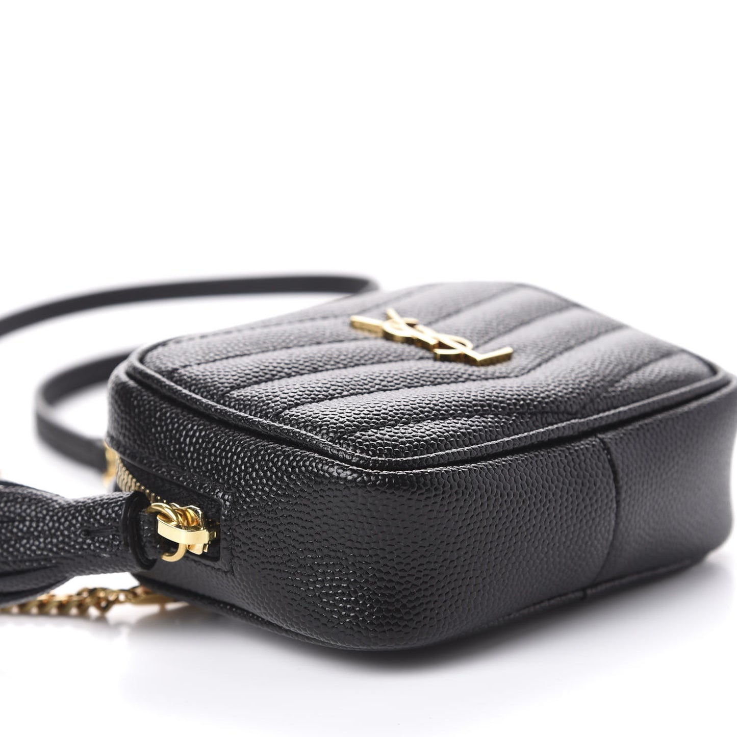 Grain De Poudre Matelasse Monogram Baby Lou Camera Bag Black