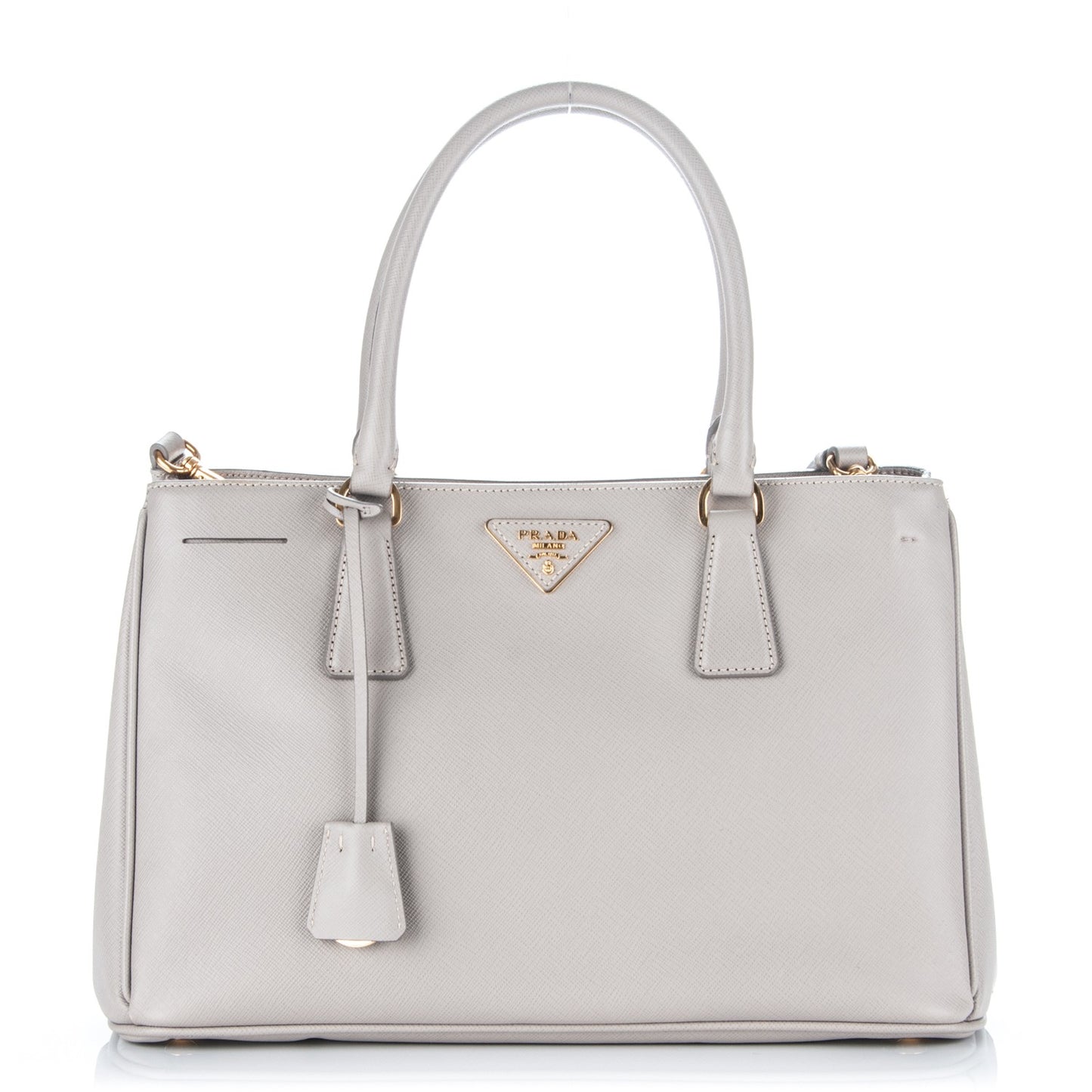 Saffiano Lux Medium Tote Pomice