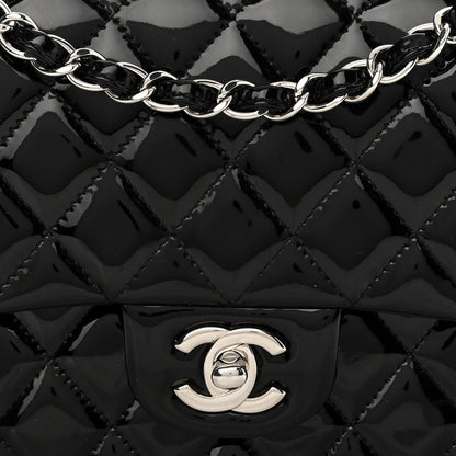 Chanel Patent Quilted Medium Double Flap Black 8 of 12