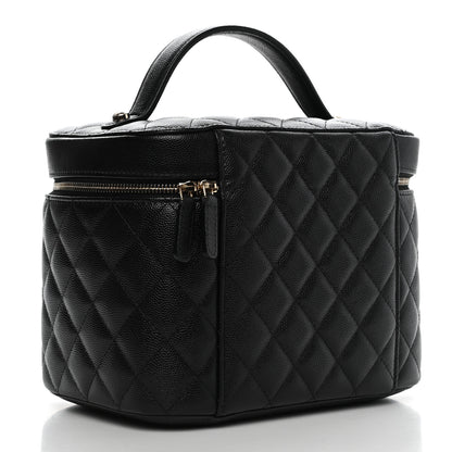 Chanel Caviar Quilted Large Vanity Pouch Black 4 of 9