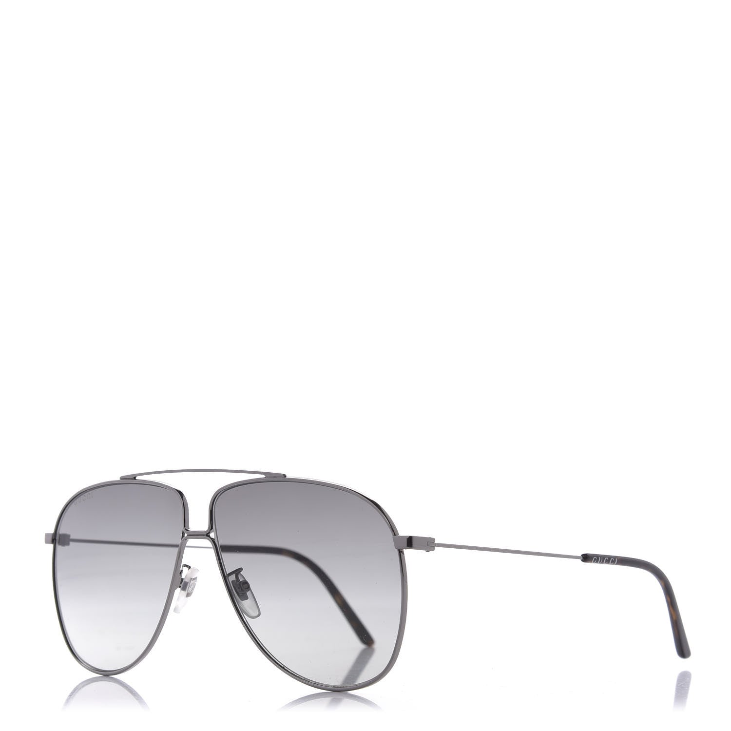 Gucci Aviator Sunglasses GG0440S Silver 1 of 8