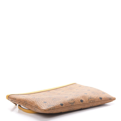 MCM Visetos Crossbody Pouch Cognac Yellow 4 of 11