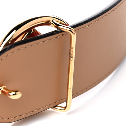 Fendi Vitello Liberty F is Fendi Bi-Color Reversible Belt 80 Fragola Miele Scuro 6 of 6