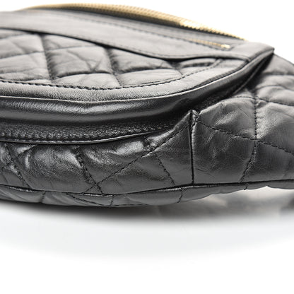 Chanel Aged Calfskin Quilted Waist Bag With Coin Purse Black 9 of 9