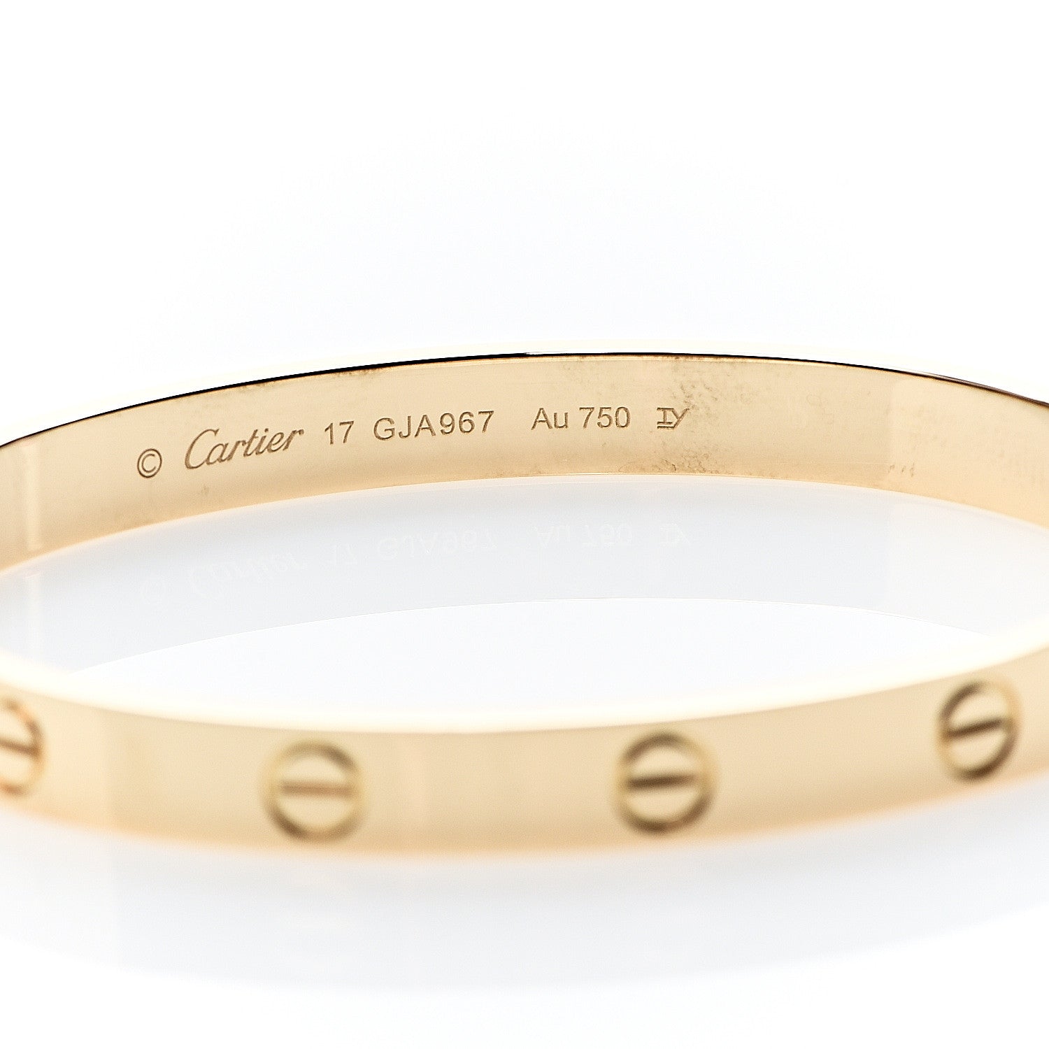 Cartier 18K Yellow Gold LOVE Bracelet 17 3 of 6