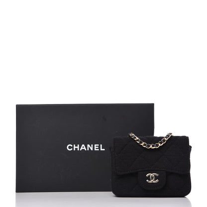 Chanel Jersey Quilted Belt Bag Black 11 of 11