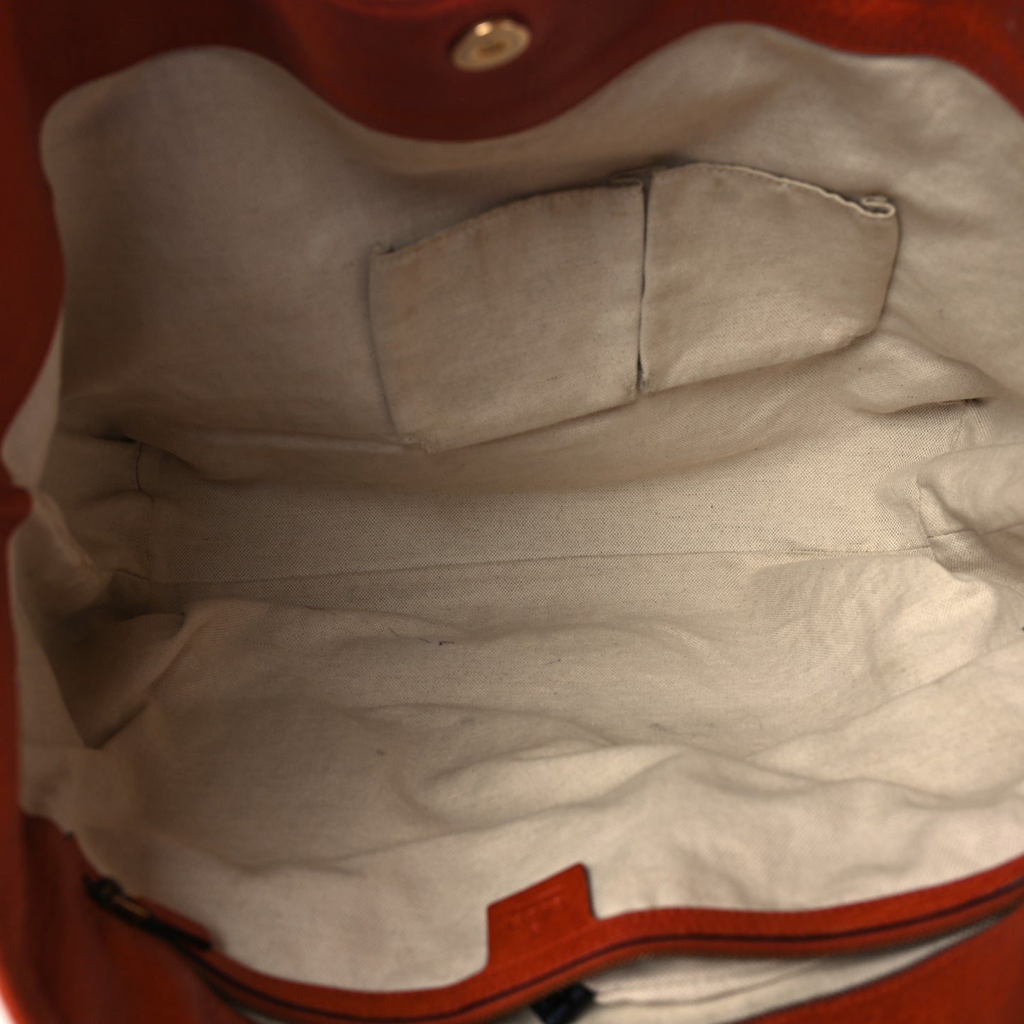 Calfskin Medium Laidback Crafty Tote Orange