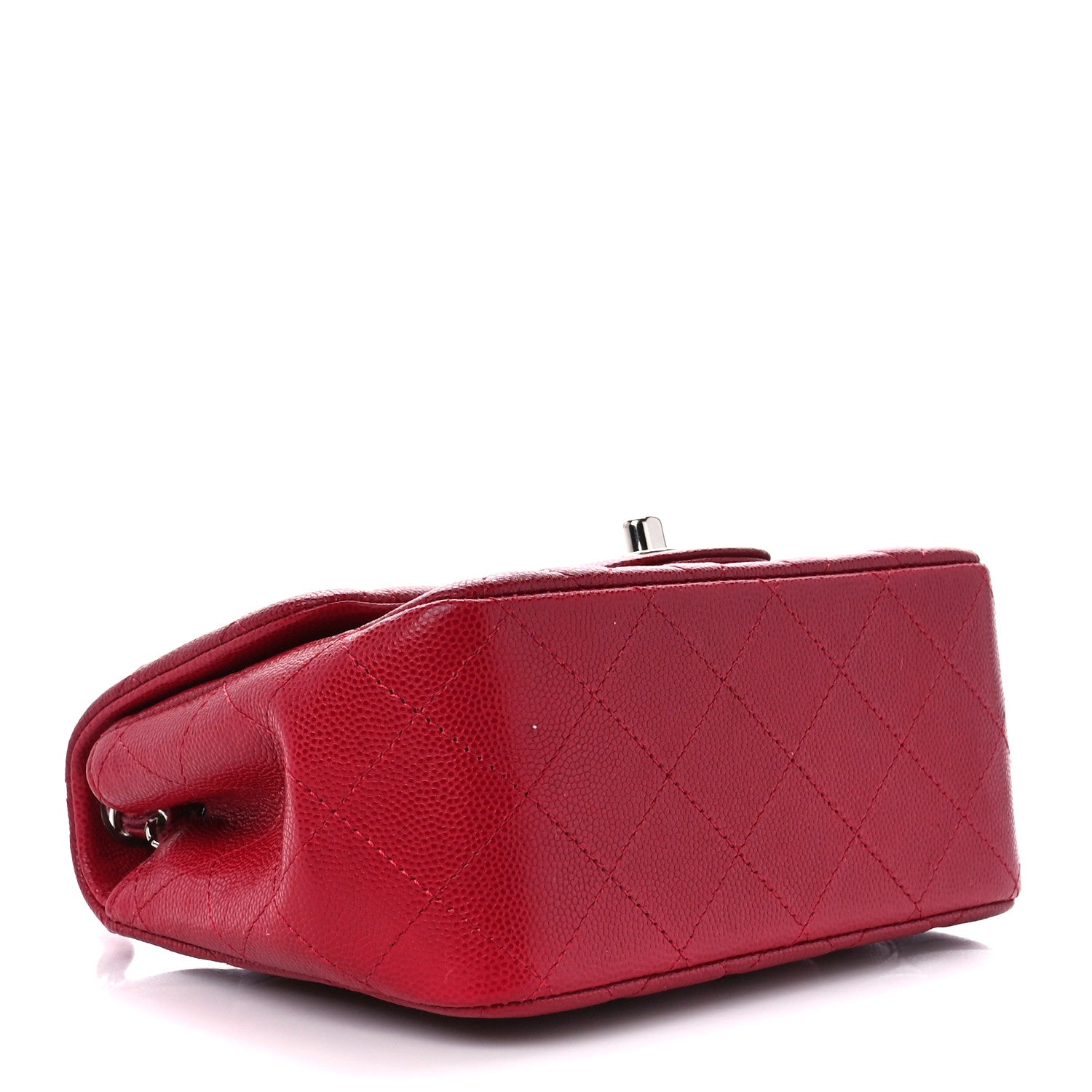 Chanel Caviar Quilted Mini Square Flap Red 4 of 11