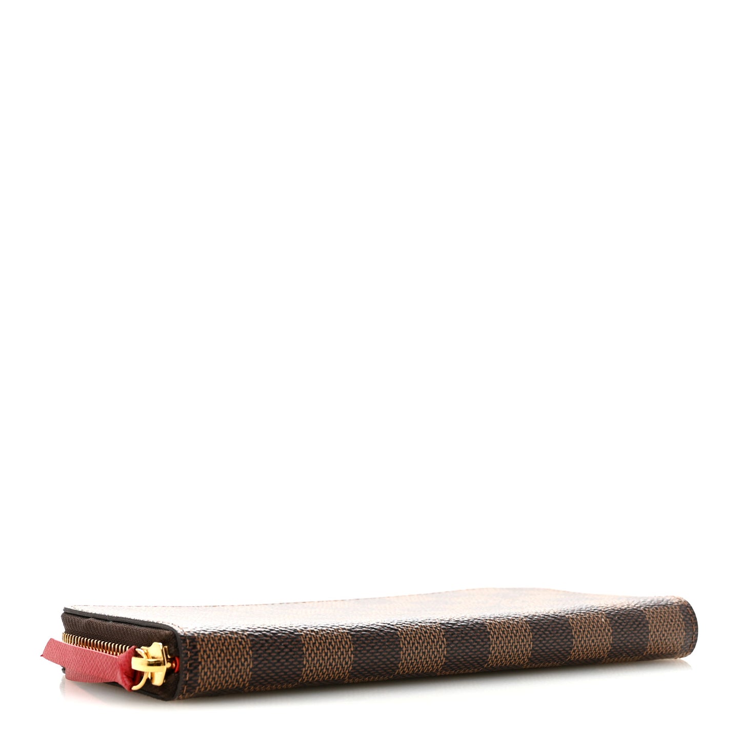 Damier Ebene Clemence Wallet Cherry