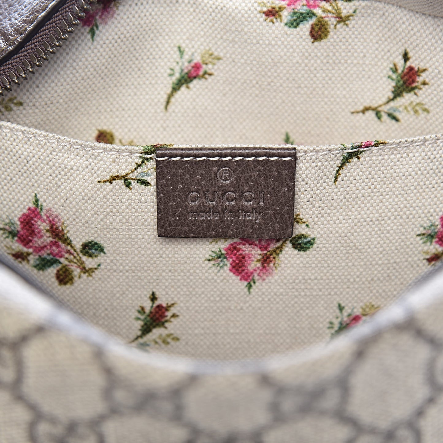 GG Supreme Monogram Web Neo Vintage Shoulder Bag Beige New Acero Crop