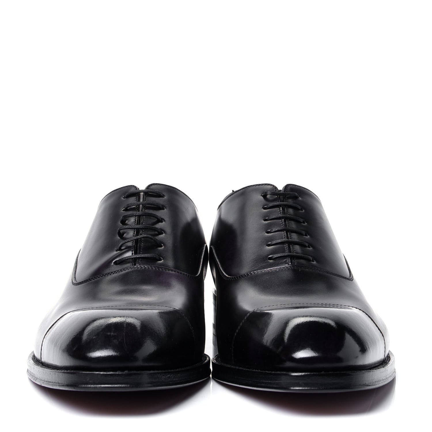 Louis Vuitton Calfskin Mens Vendome Richelieu 7.5 Black 2 of 10