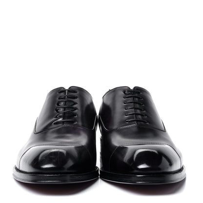 Louis Vuitton Calfskin Mens Vendome Richelieu 7.5 Black 2 of 10