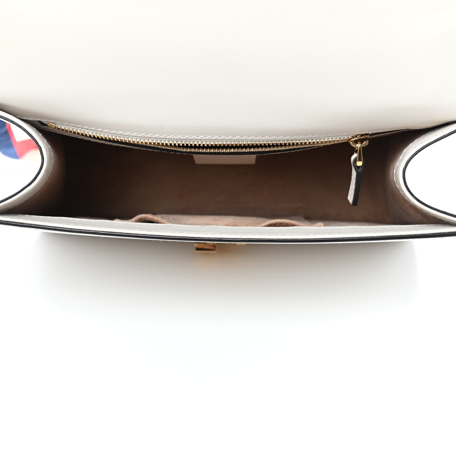 Gucci Calfskin Small Sylvie Shoulder Bag Off White 3 of 4