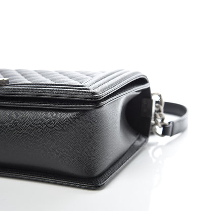 Chanel Caviar Quilted New Medium Boy Flap Black 10 of 16