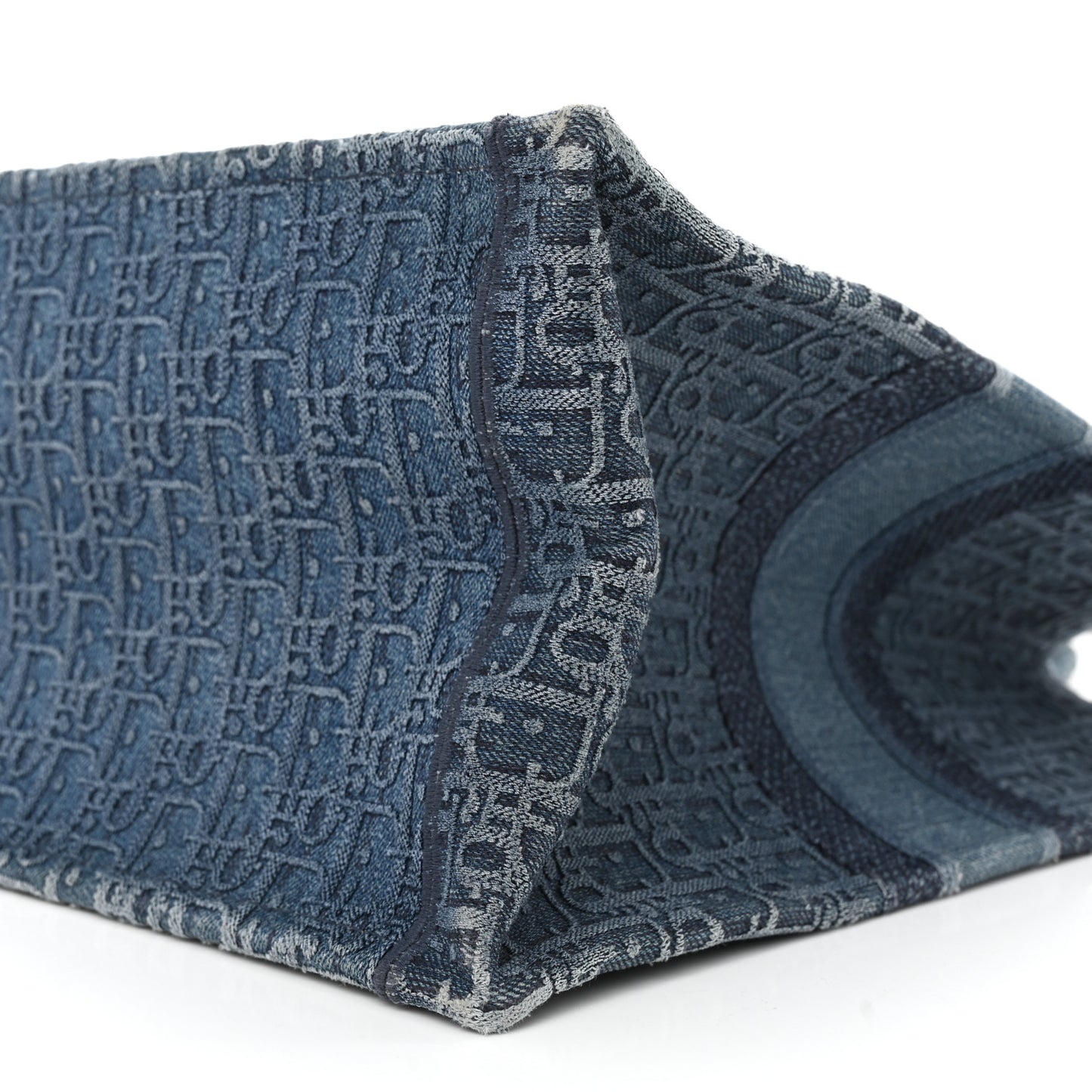 Oblique Denim Book Tote Denim Blue