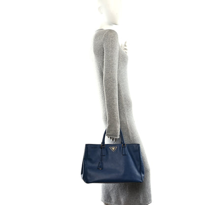 Prada Saffiano Large Galleria Double Zip Tote Bluette 2 of 9