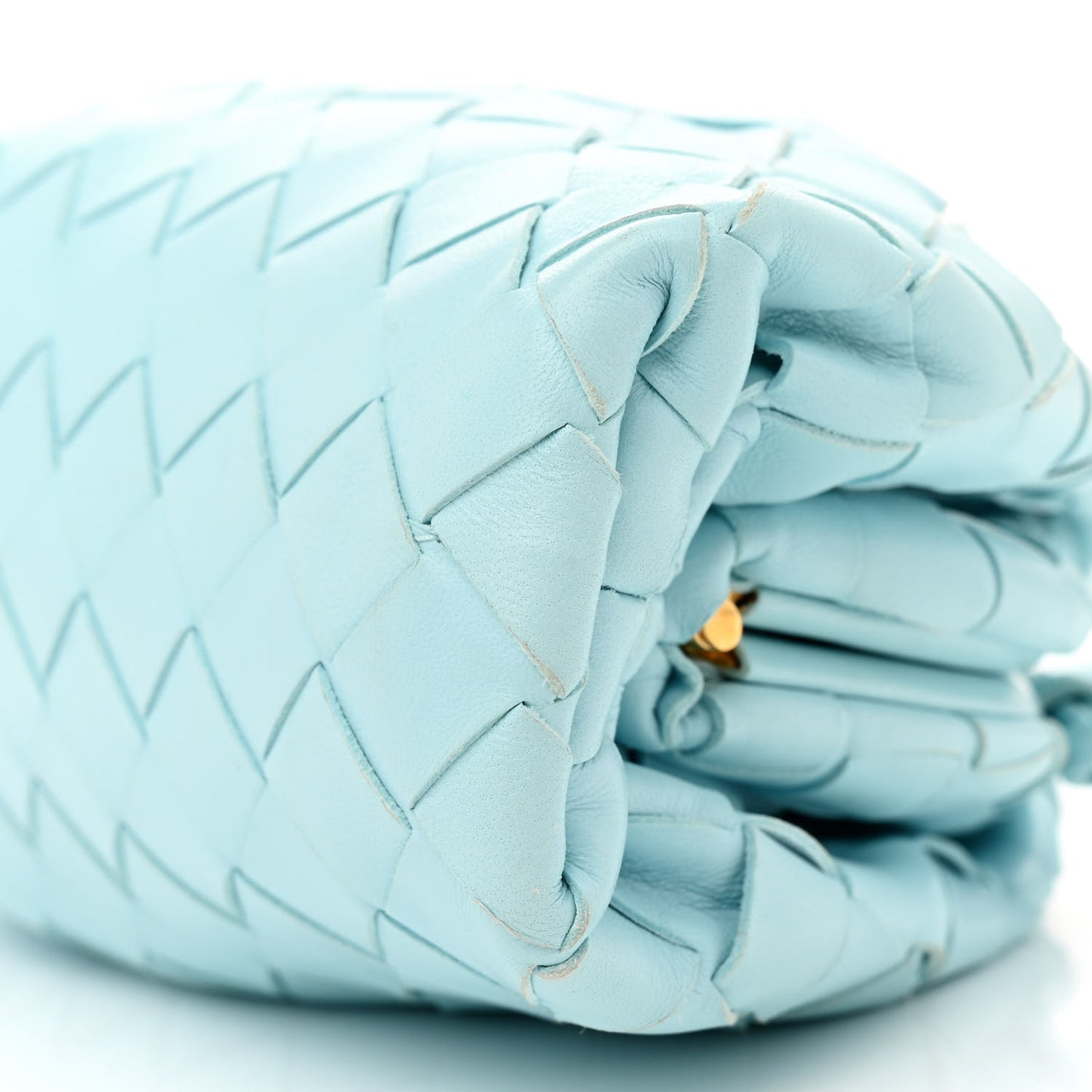Nappa Intrecciato The Mini Pouch Topazio Silver