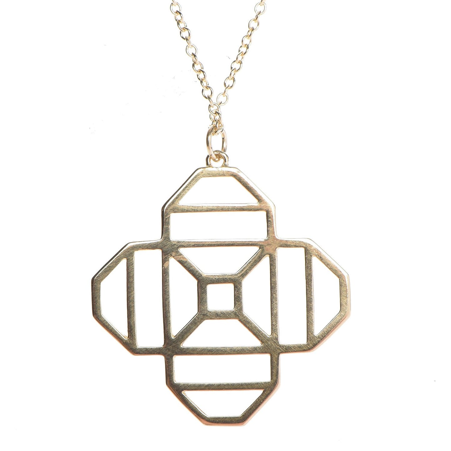 18K Yellow Gold Paloma Picasso Octagon Pendant Necklace