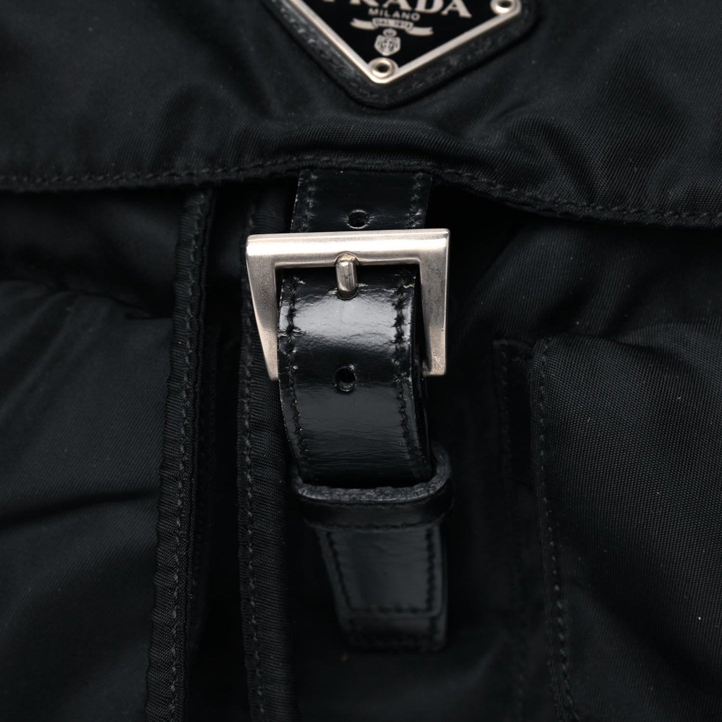 Nylon Vela Medium Backpack Black