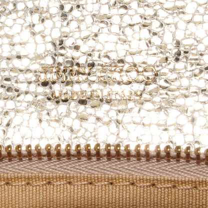 Jimmy Choo Glitter Fabric Mini Rebel Crossbody Bag Gold 5 of 8