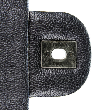 Chanel Caviar Quilted Jumbo Easy Flap Argent 6 of 8