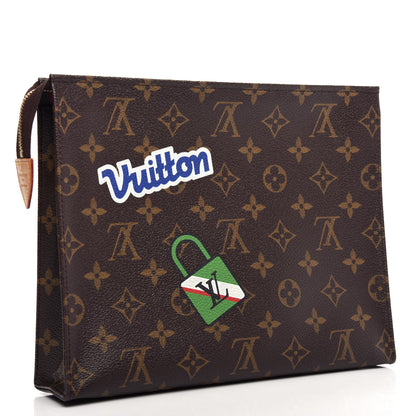 Louis Vuitton Monogram Travel Stickers Toiletry Pouch 26 3 of 7