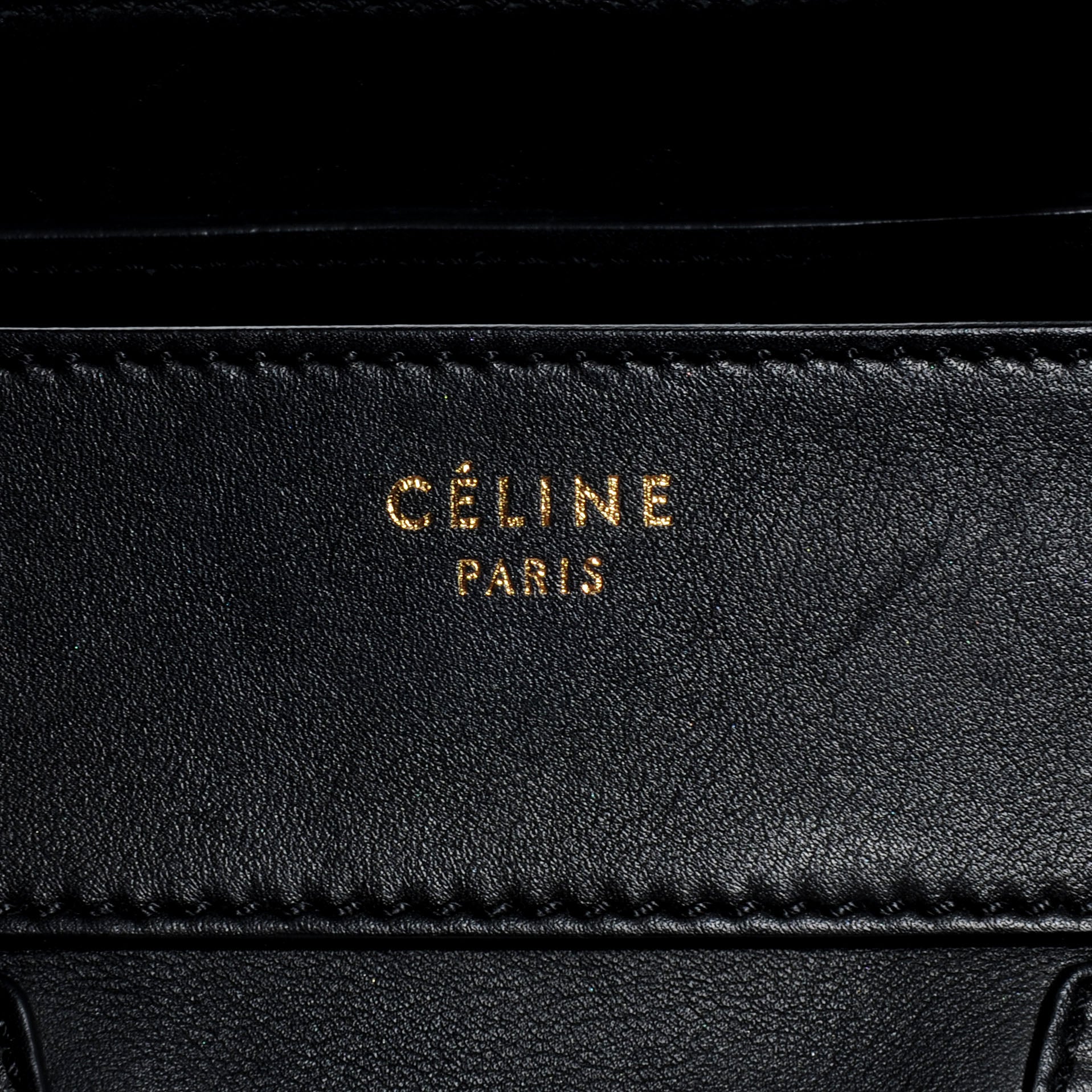 Celine Smooth Calfskin Mini Luggage Black 8 of 9