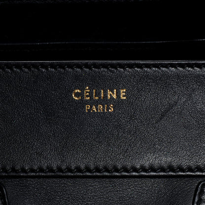 Celine Smooth Calfskin Mini Luggage Black 8 of 9