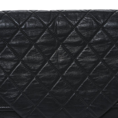 Chanel Lambskin Quilted Padded Envelope Flap Black 8 of 11