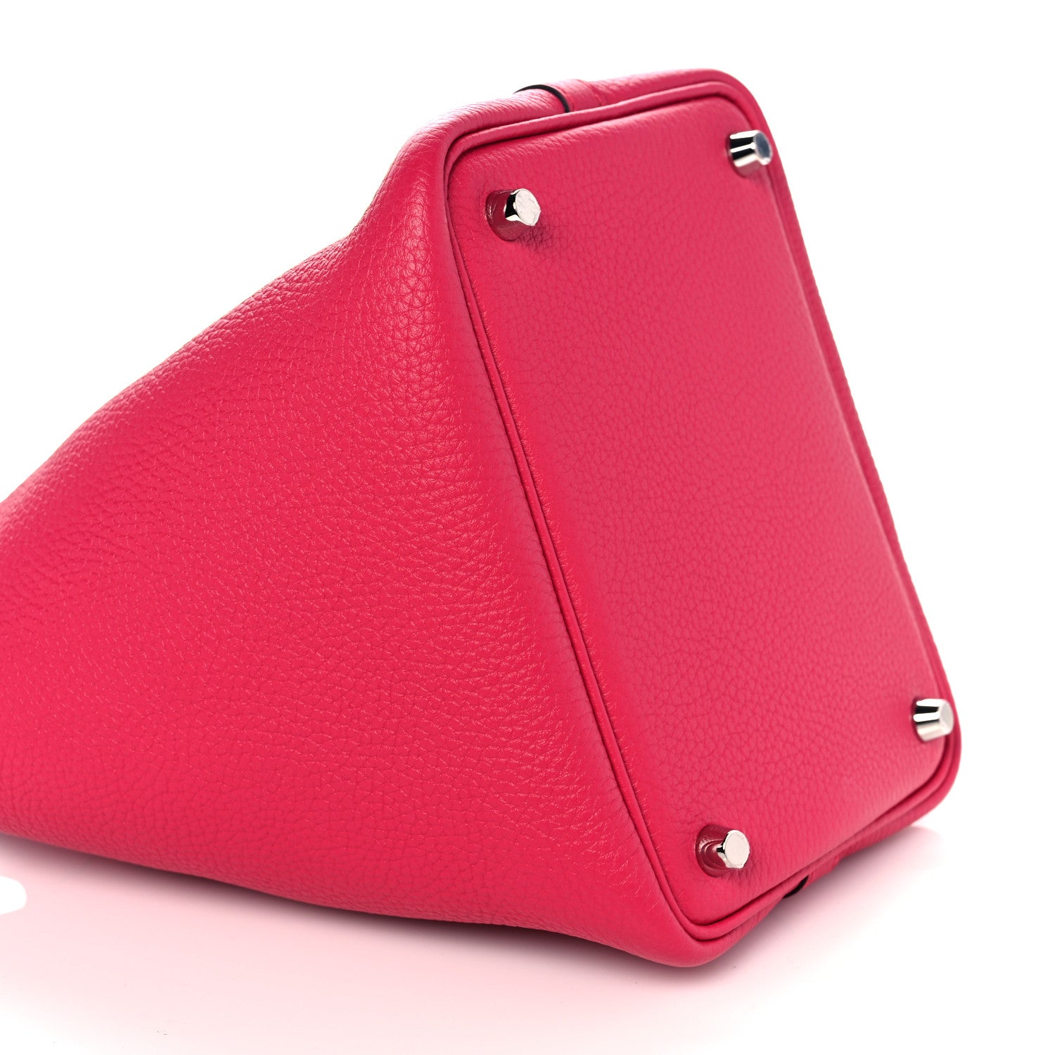 Hermes Taurillon Clemence Swift Eclat Picotin Lock 18 PM Framboise Rouge Sellier 8 of 10