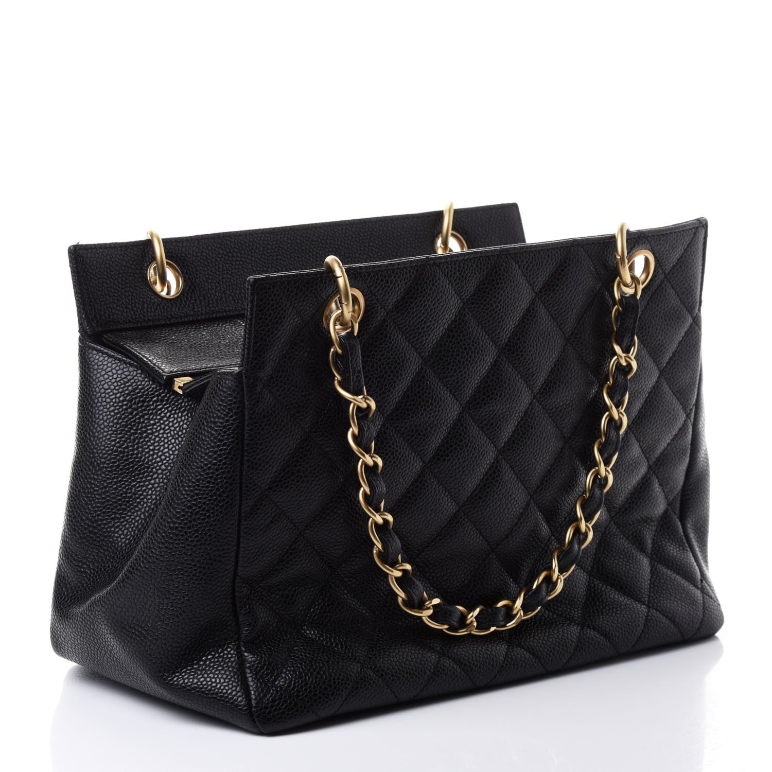 Chanel Caviar Quilted Petit Timeless Tote PTT Black 2 of 4