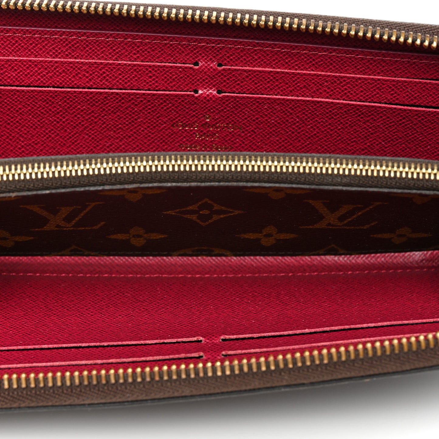 Monogram Clemence Wallet Fuchsia