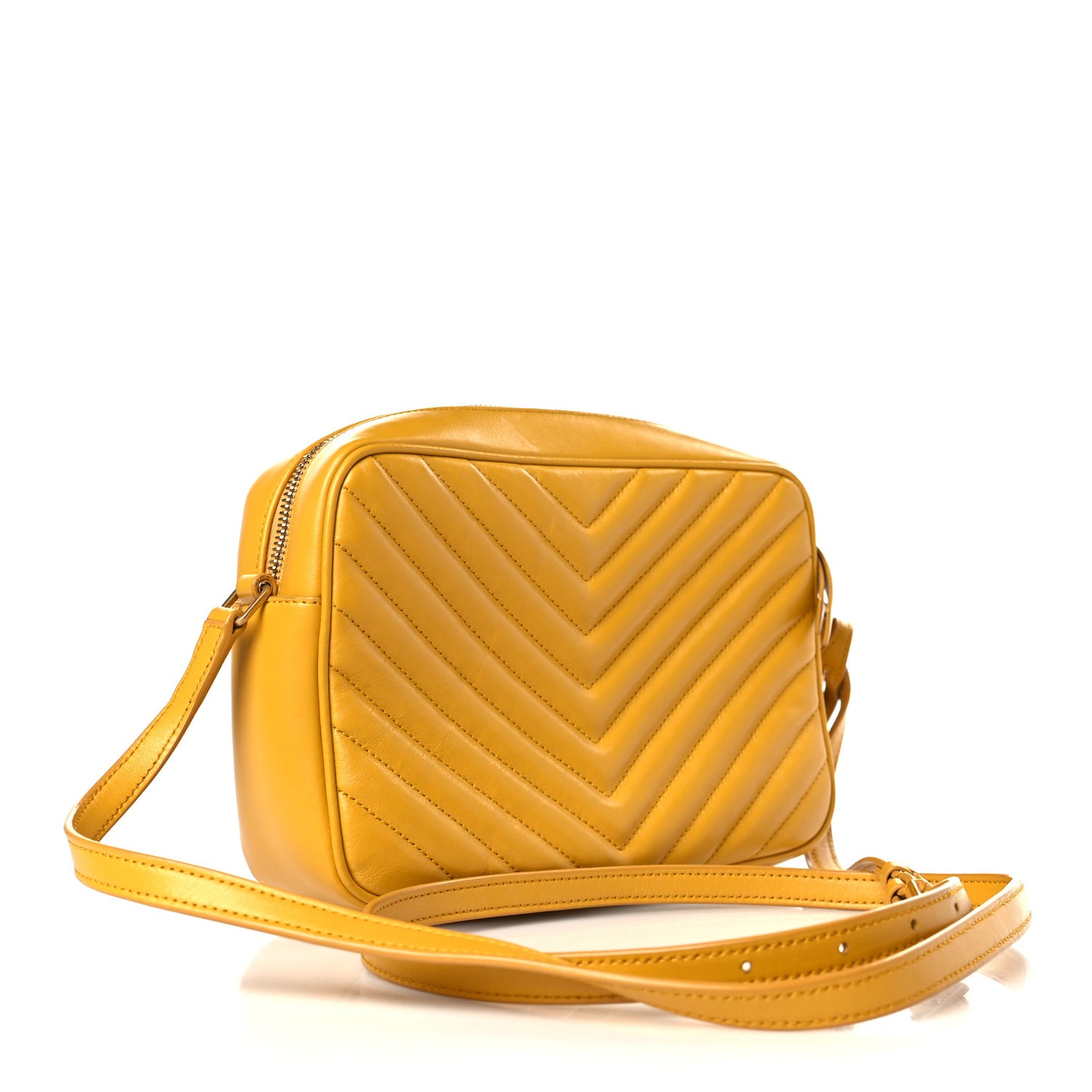 Calfskin Matelasse Monogram Lou Camera Bag Safran