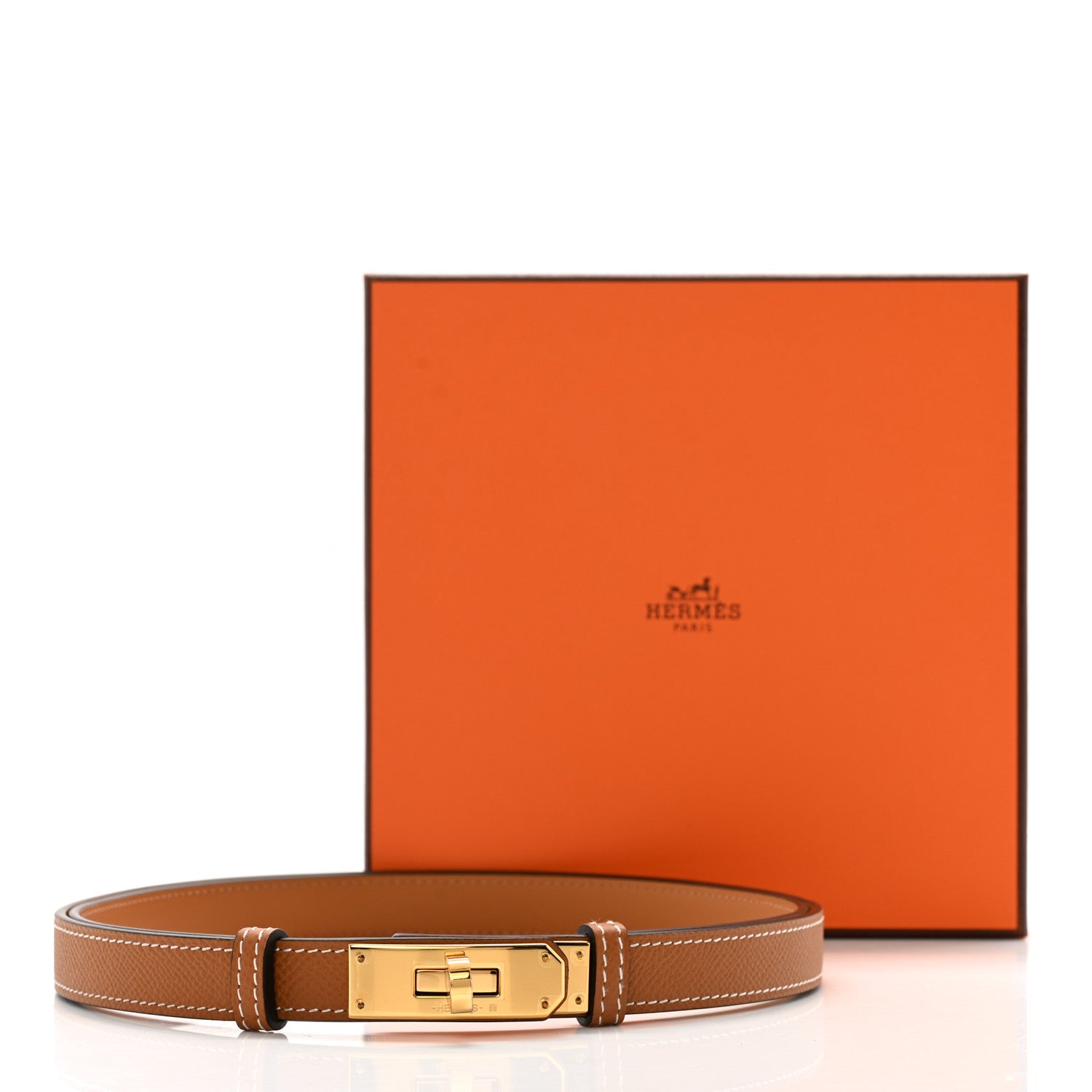 Hermes Epsom Kelly Belt Gold 4 of 4