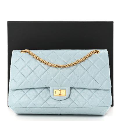 Chanel Aged Calfskin Quilted 2.55 Reissue 226 Flap Light Blue 11 of 11