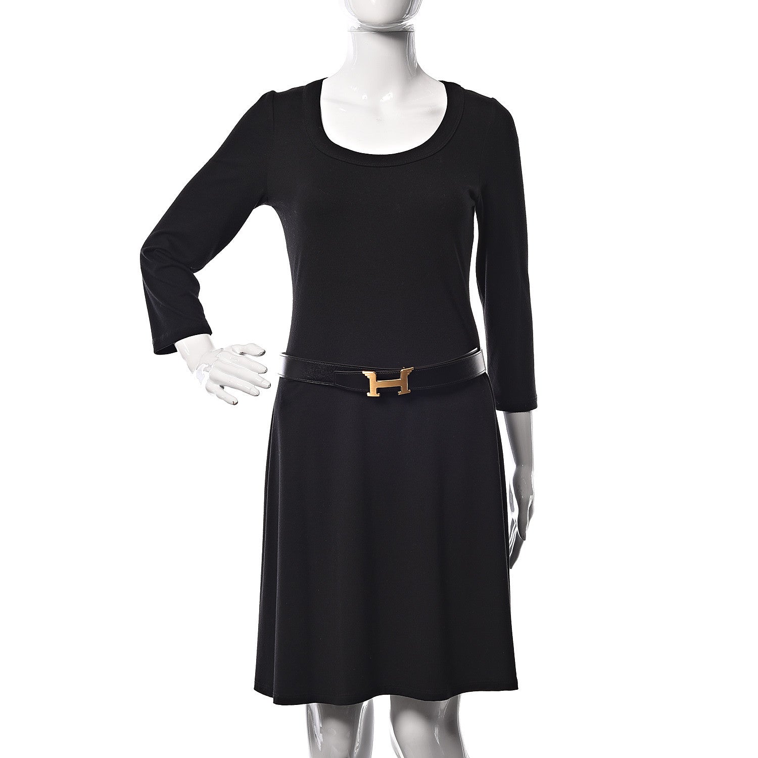 Hermes Box Togo 32mm Pegase H Belt 90 Black Gold 2 of 8
