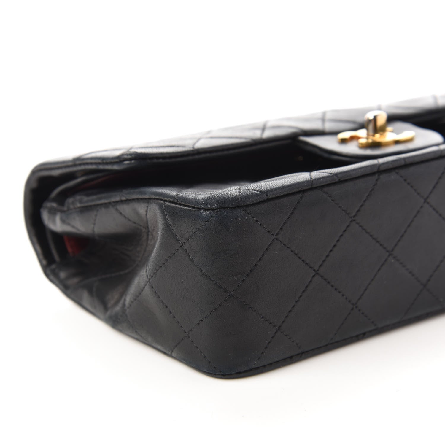 Chanel Lambskin Quilted Small Double Flap Black 7 of 11