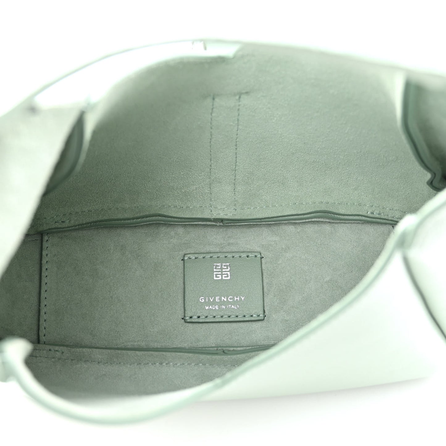 Textured Calfskin Mini G Hobo Celadon