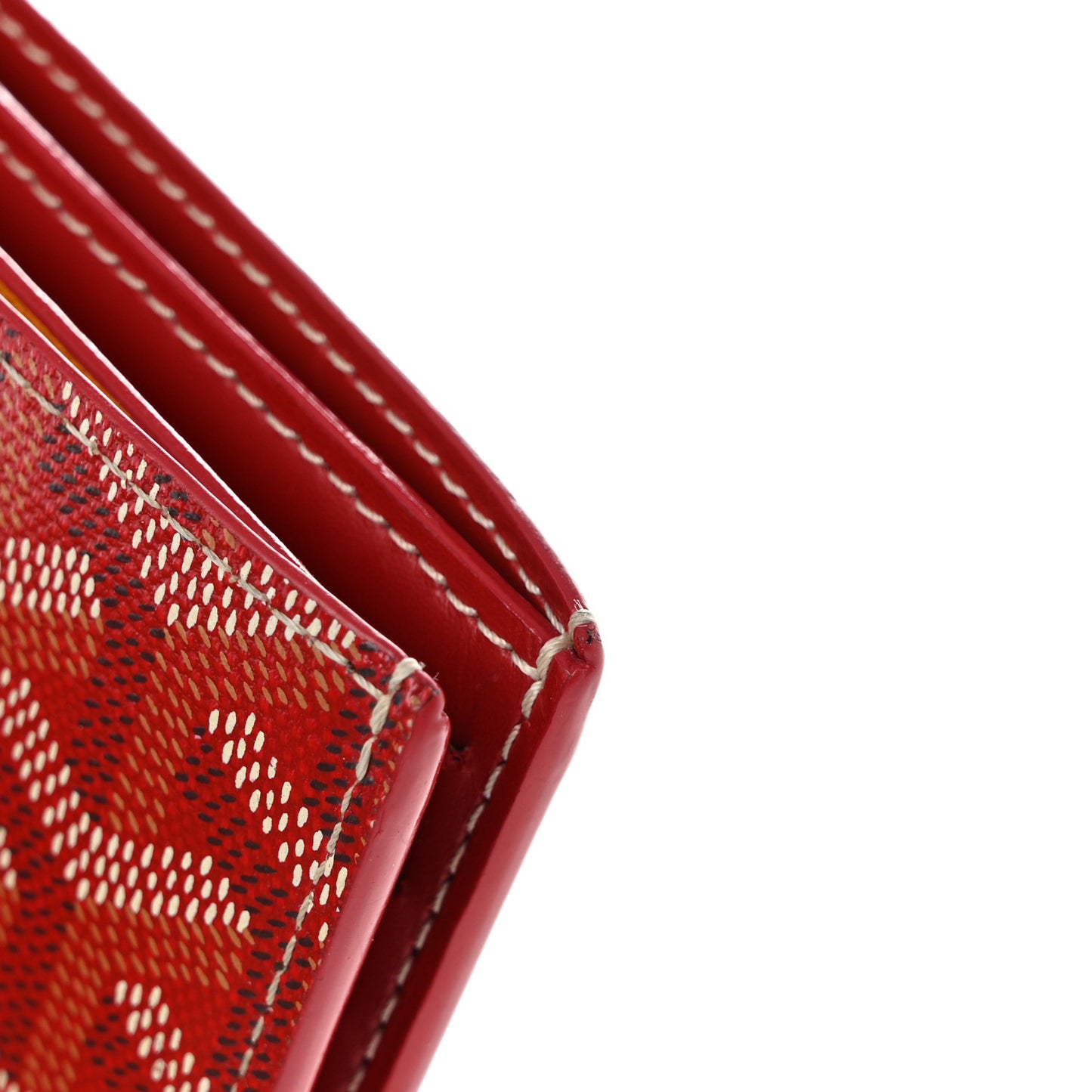 Goyardine Bi-Fold Victoire PM Wallet Red